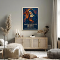 Saint Catherine de Ricci Dominican Mystic Poster