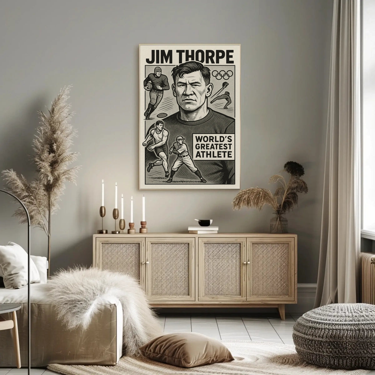 Jim Thorpe A Legendary Athlete Poster
