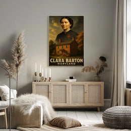 Clara Barton Home Of The American Red Poster