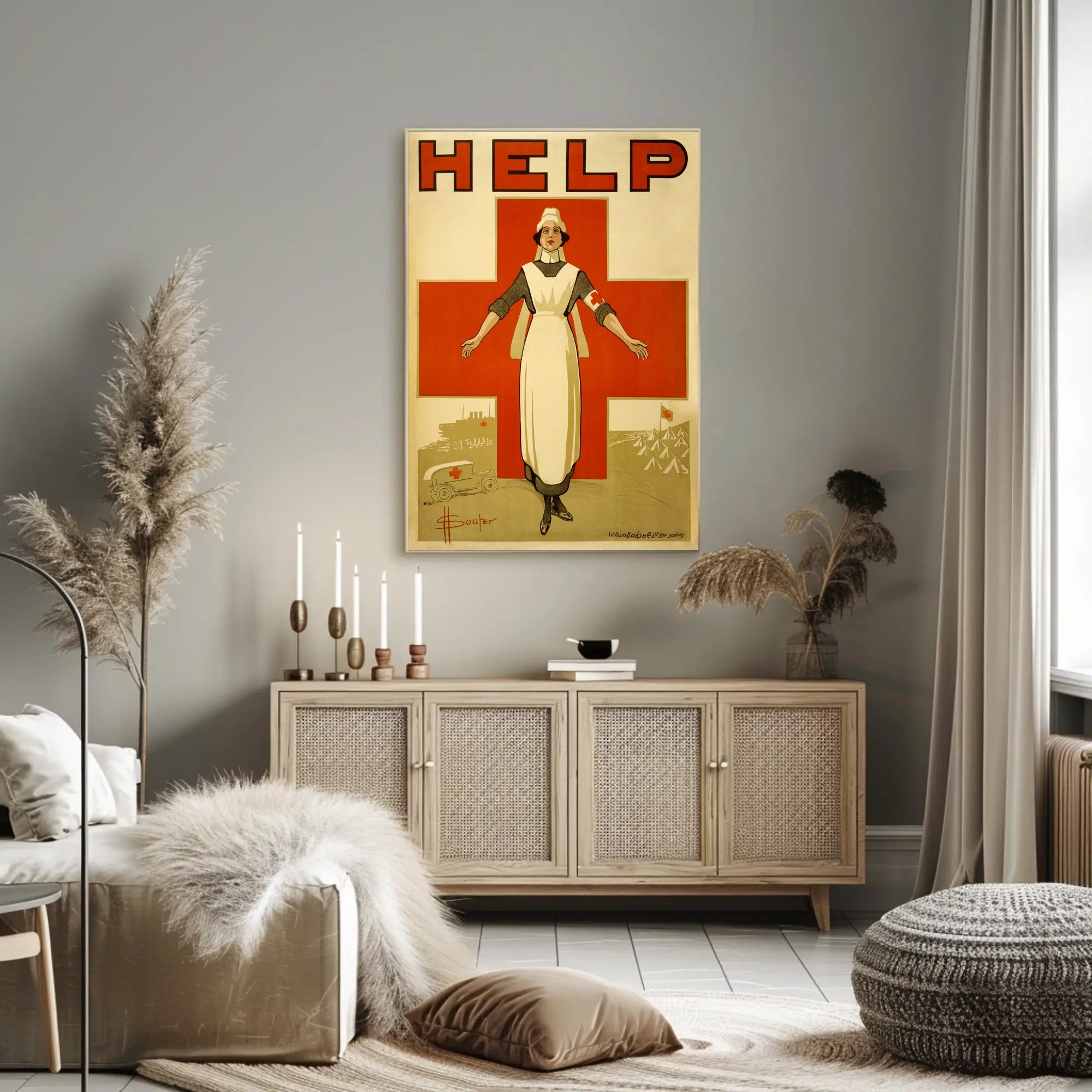 Call for Help Poster PosterGoat