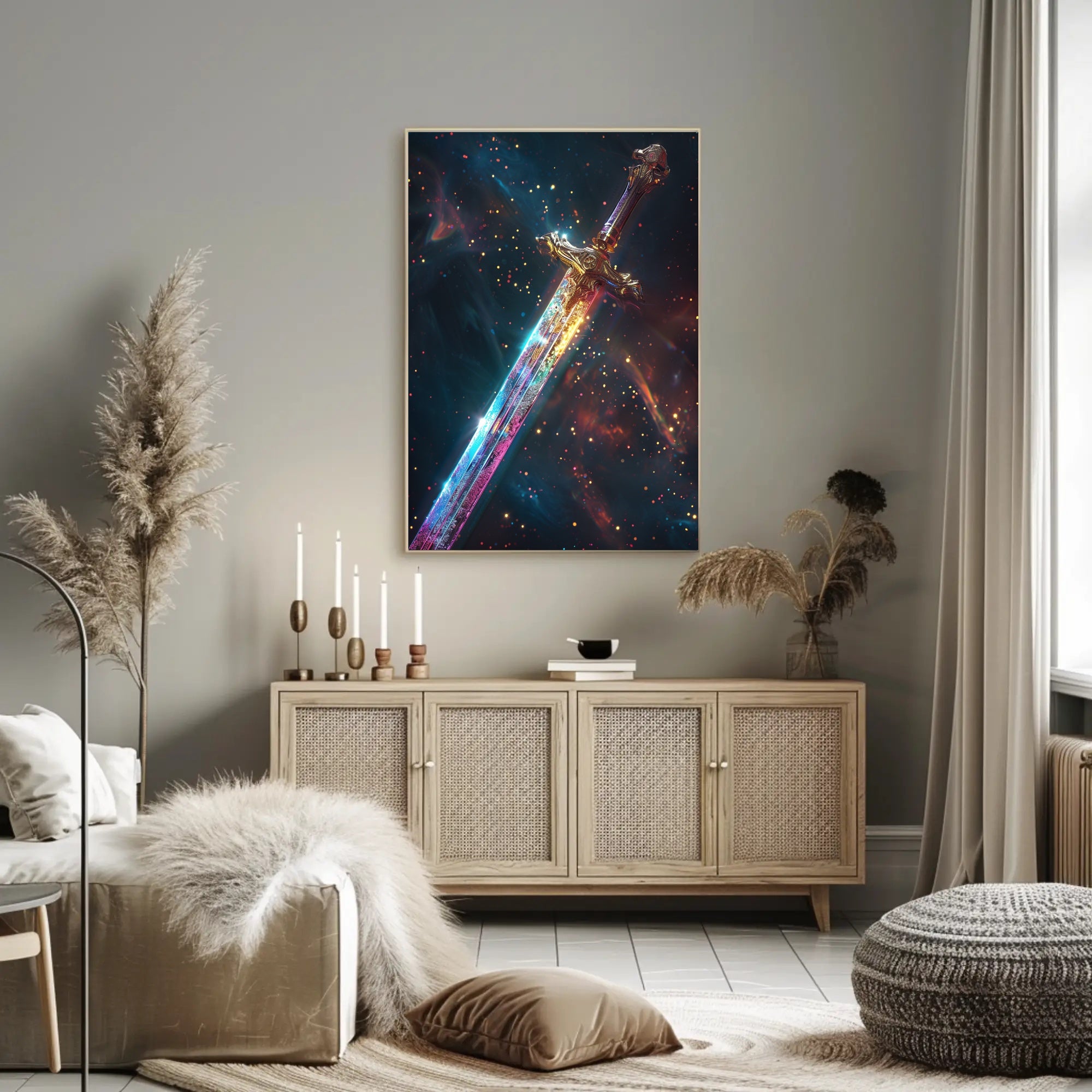 The Enchanted Sword Art Print Poster for Home Decor PosterGoat