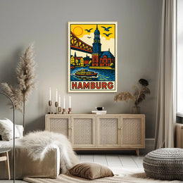 Hamburg A Vibrant Cityscape Poster