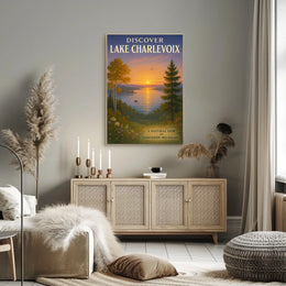 Discover Lake Charlevoix Serene Travel Poster