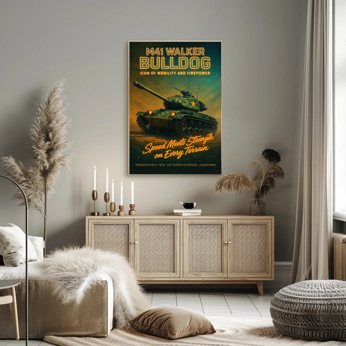 M41 Walker Bulldog Icon of Mobility and Firepower Poster