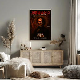 John Tyler 10th President of the United States Zombidents Poster Series