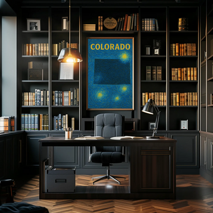 Colorado Starry Night Poster