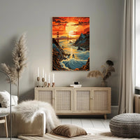 Sunset Over The Golden Gate Poster