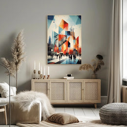 Urban Geometric Symphony Poster