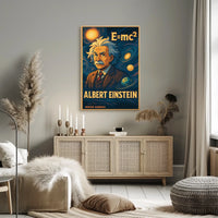 Albert Einstein Cosmic Visionary Poster