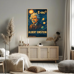 Albert Einstein Cosmic Visionary Poster
