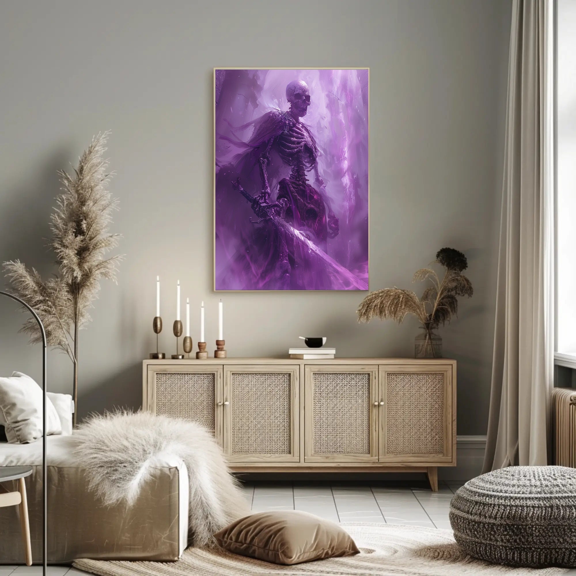 Spectral Warrior Art: Dark Fantasy or Mythology Poster PosterGoat