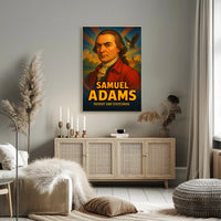 18th-Century Historical Figure in Patriotic Poster PosterGoat