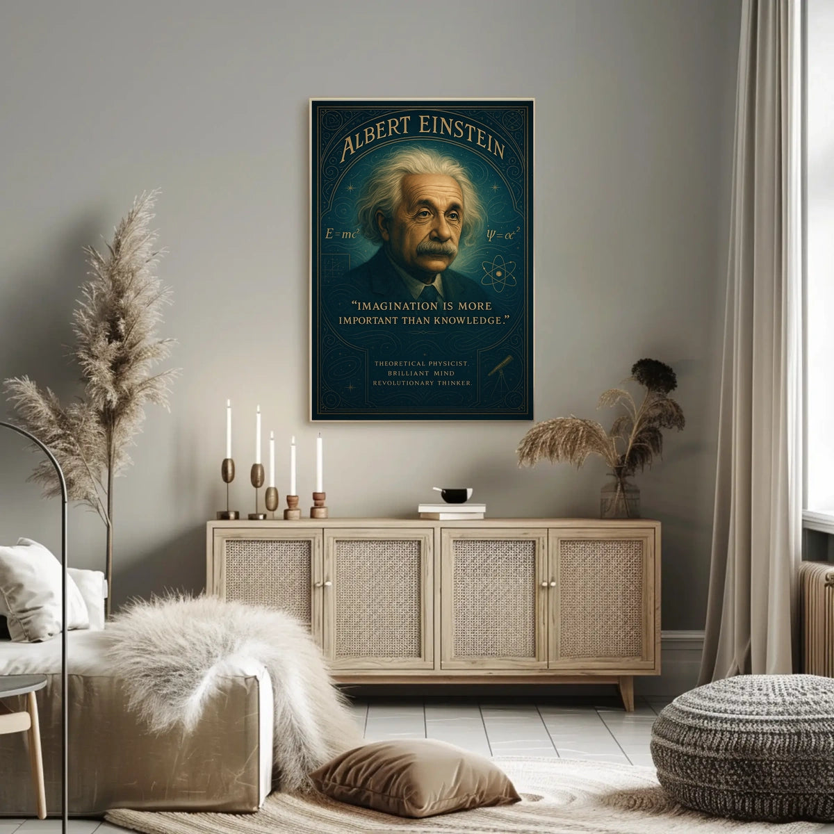 Theoretical Physicist Vintage Poster: Inspire Intellectual Pursuit