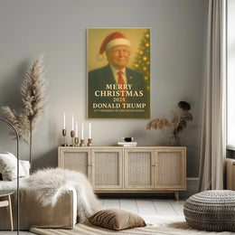 Festive Formal Christmas Design Art Poster