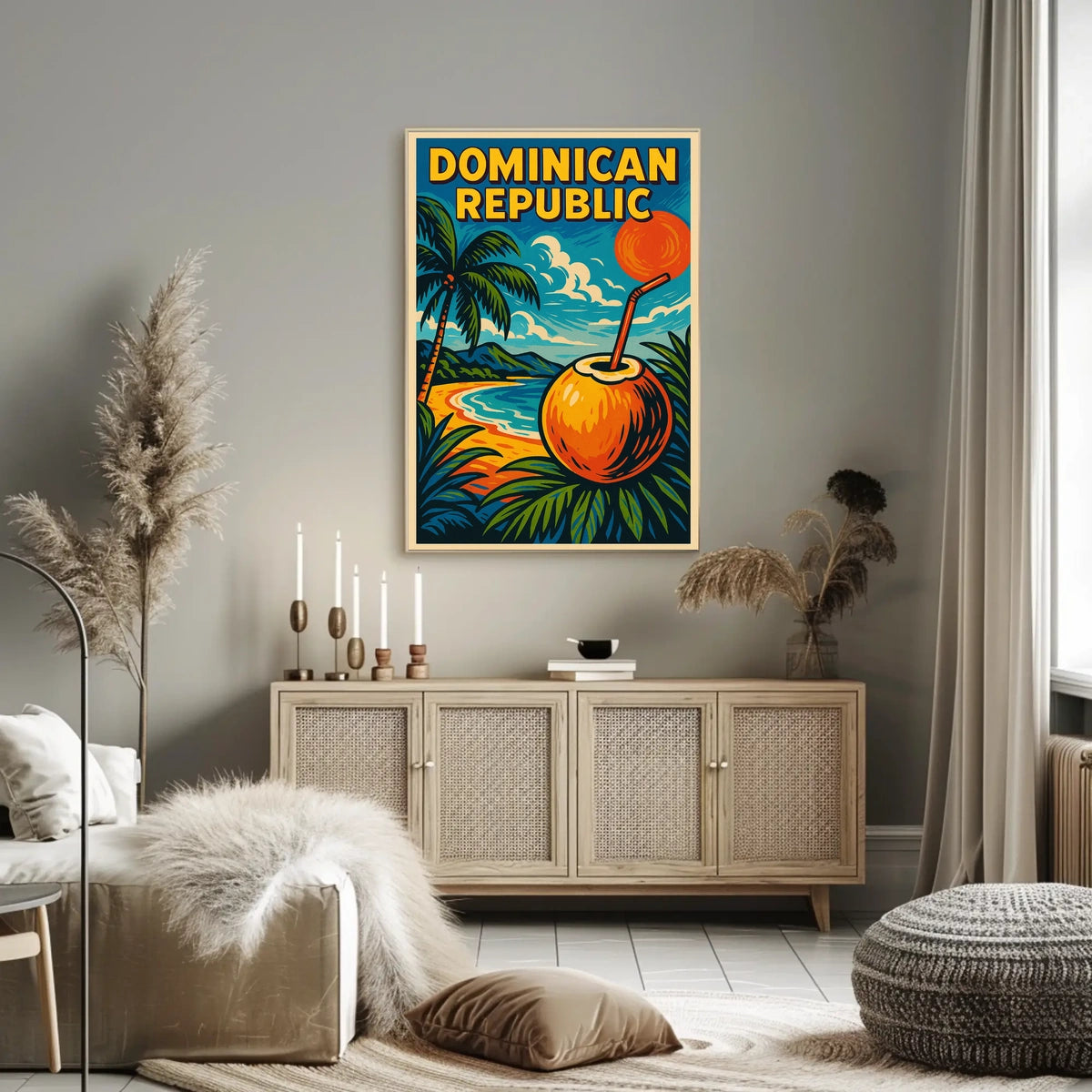 Tropical Paradise Dominican Republic Poster