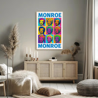 Monroe Pop Art Tribute Poster PosterGoat