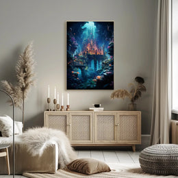Enchanted Underwater City Poster