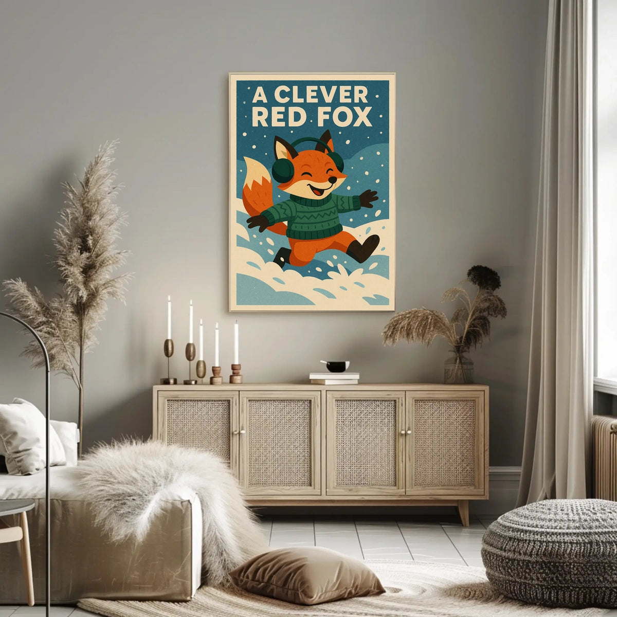 A Clever Red Fox Poster