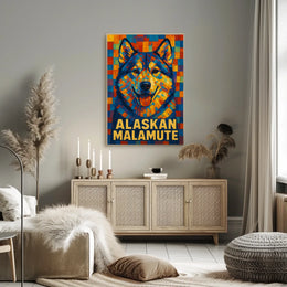 Alaskan Malamute Art Poster