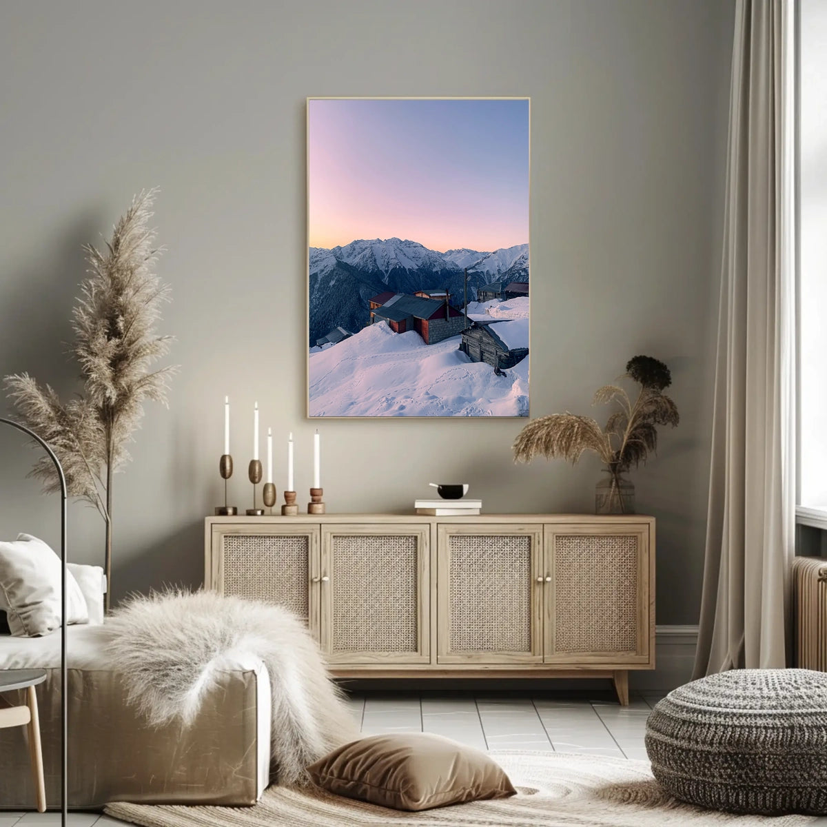 Mountain Serenity At Dusk Poster