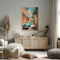 Vintage Havana Streets Vintage Poster