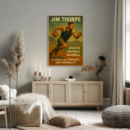 Jim Thorpe Legacy of Strength Poster Wall Art Decor