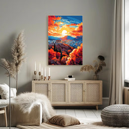Athenian Sunset Poster