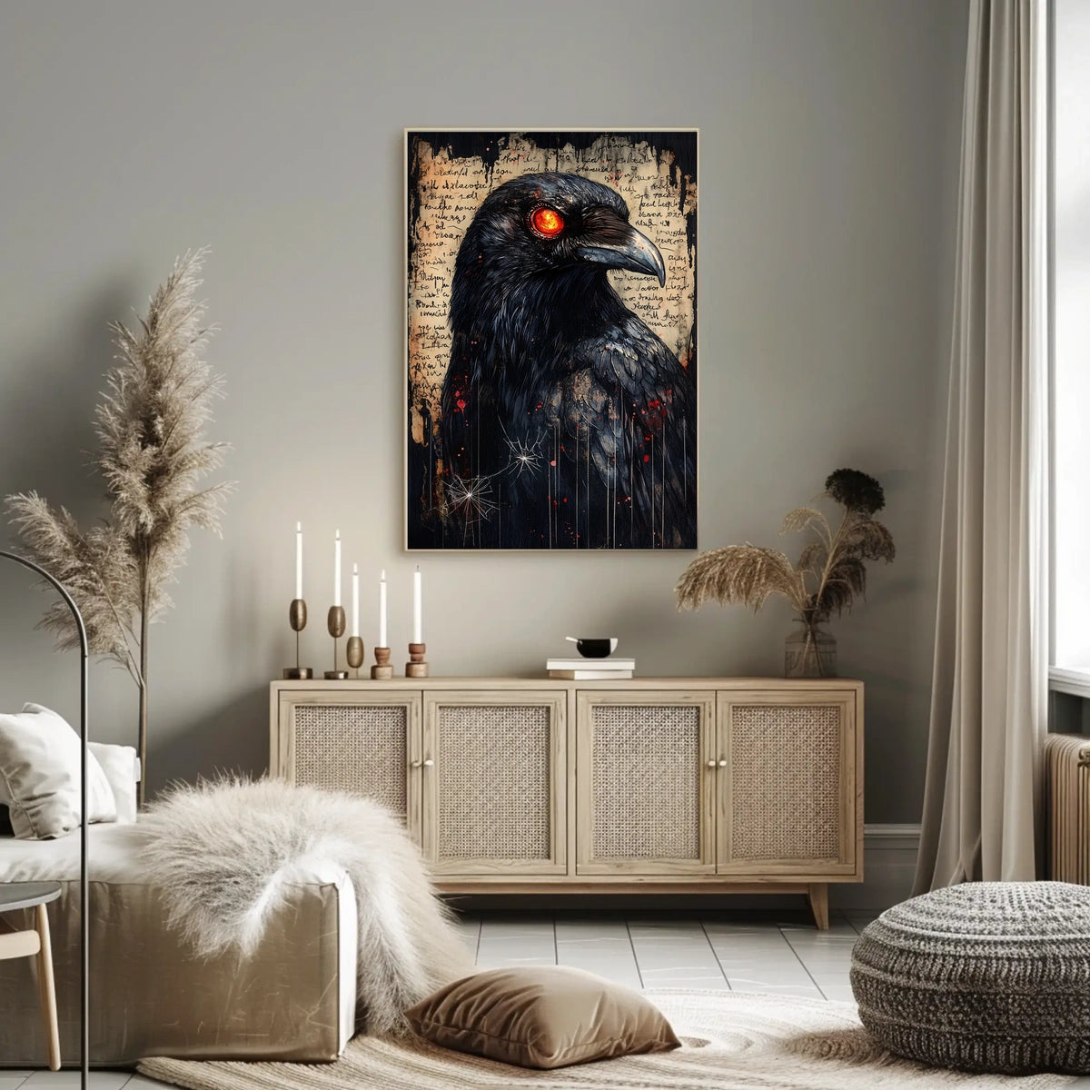 Mystical Raven Artwork for Animal Poster