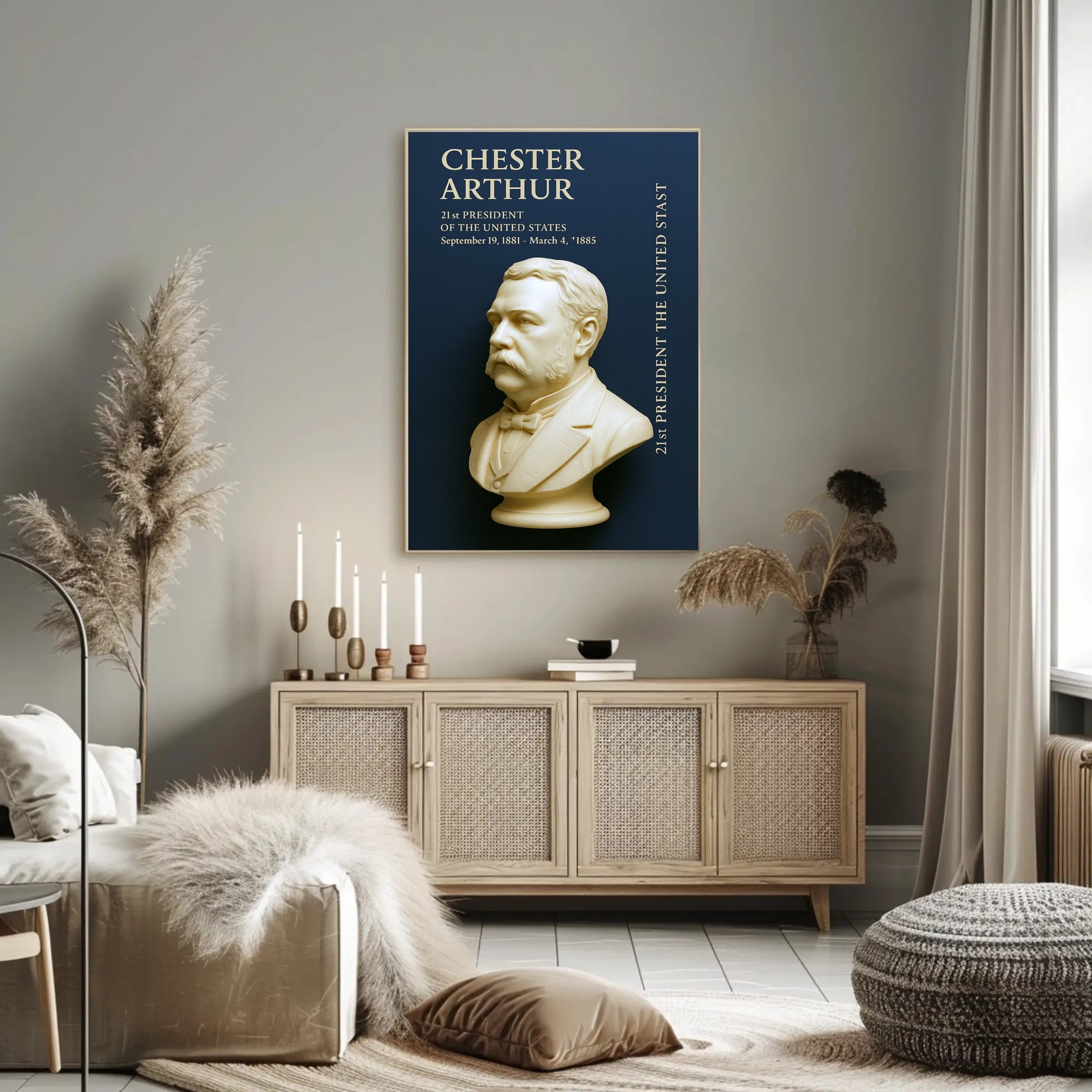 Chester Arthur 21st President Poster PosterGoat