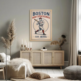Boston Red Stockings Est. 1870s Poster PosterGoat