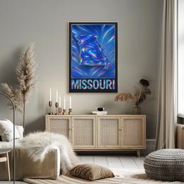 Missouri In Vibrant Waves Poster