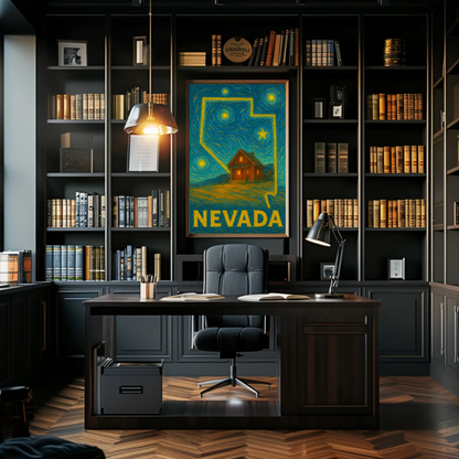 Nevada Starry Night Poster