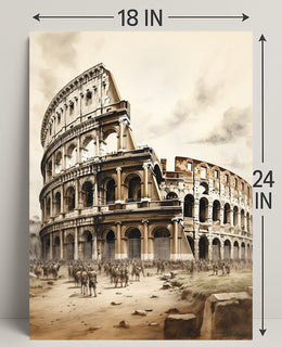 The Colosseum A Timeless Icon Poster