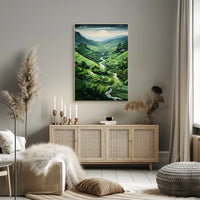 Serene Terraced Landscape Poster