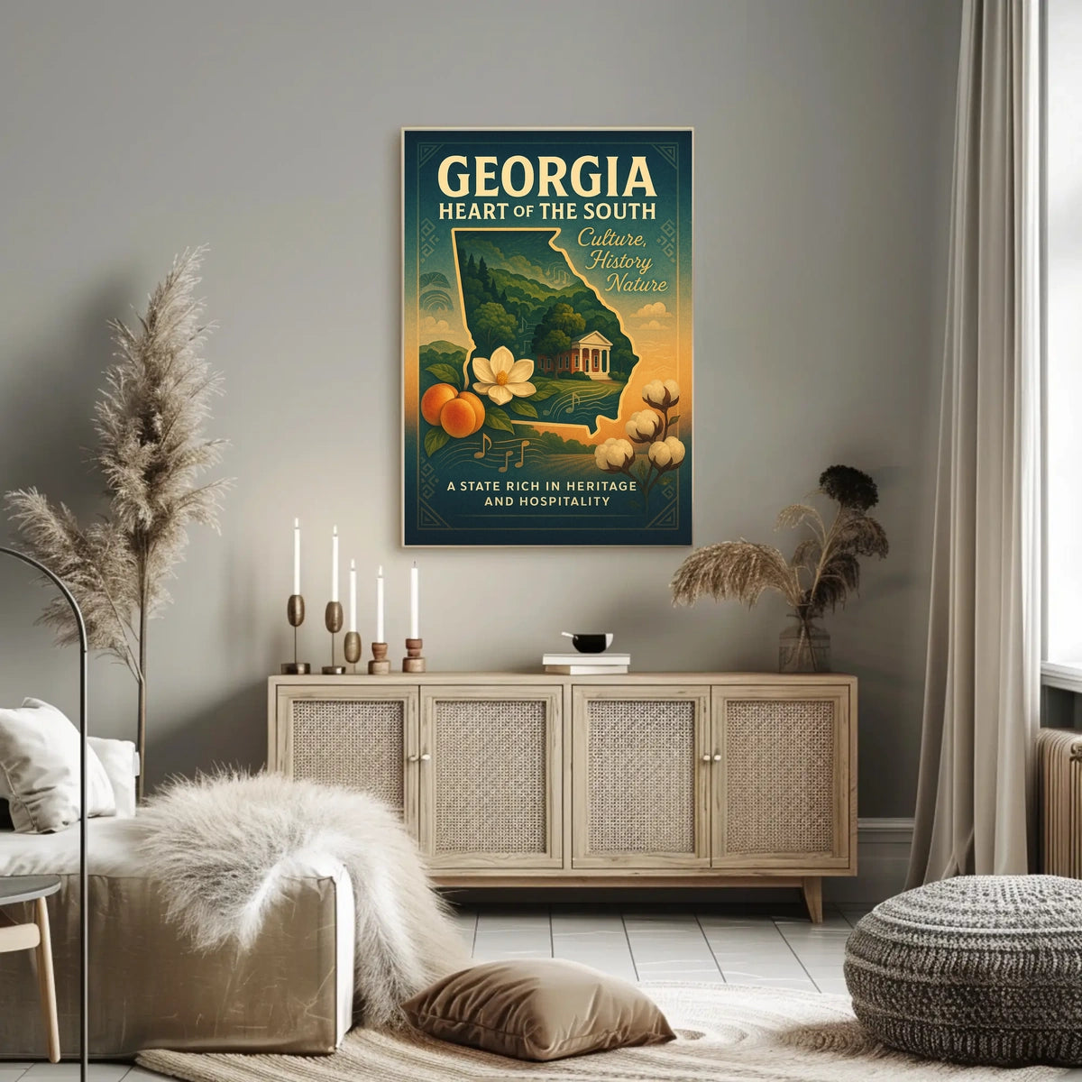 Georgia Heart Of The South Poster
