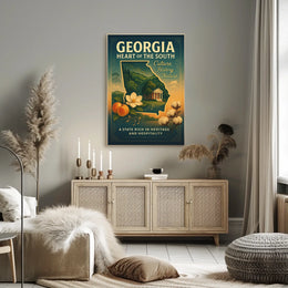 Georgia Heart Of The South Poster