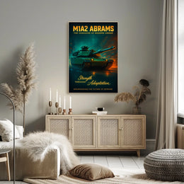 M1A2 Abrams The Vanguard Of Modern Poster