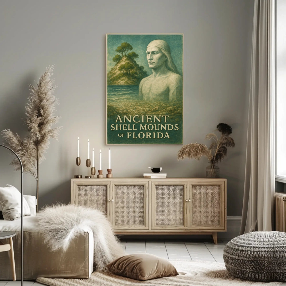 Ancient Shell Mounds Of Florida Poster