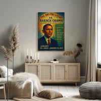 Barack Obama Presidential Portrait Commemorative Historical Poster