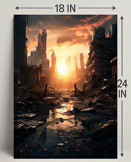 Post-Apocalyptic Sunrise Poster