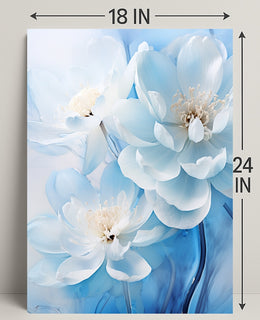 Blossoms In Blue Poster