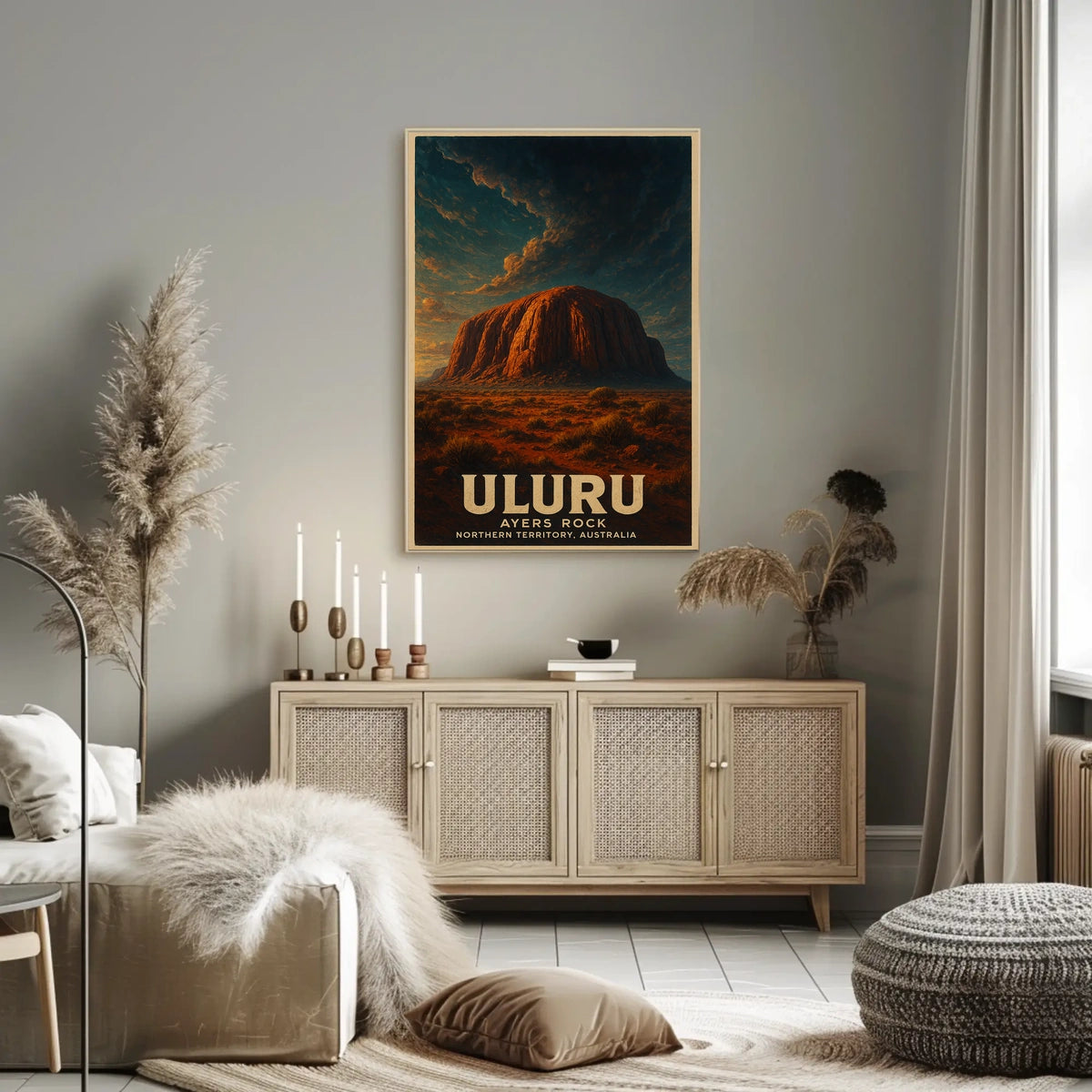 Uluru Ayers Rock Desert Wanderlust Poster