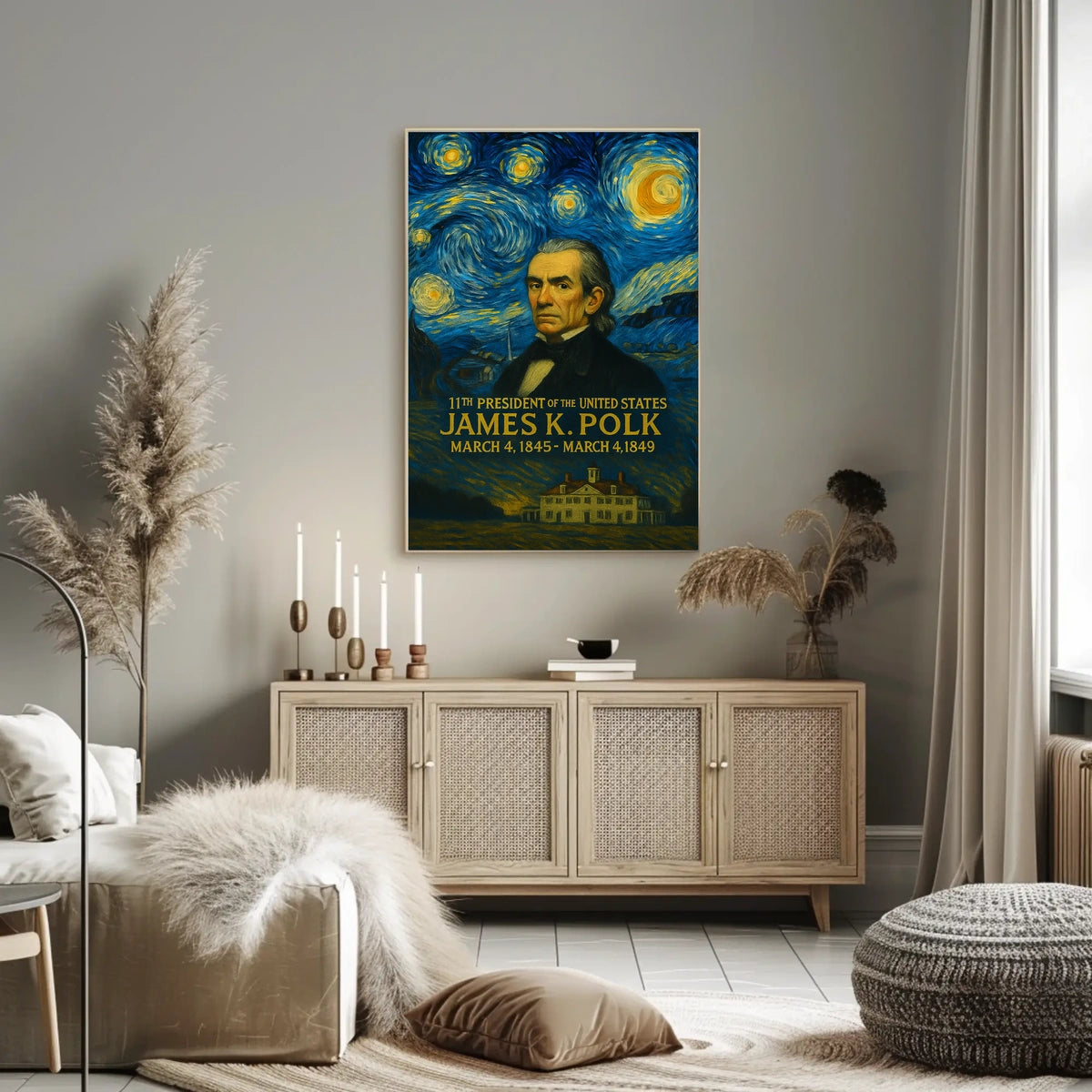 James K. Polk 11th President Poster