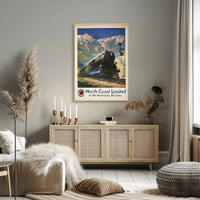 North Coast Limited in the Montana Rockies Poster