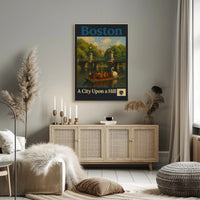 Boston: Serene Public Garden Travel Poster