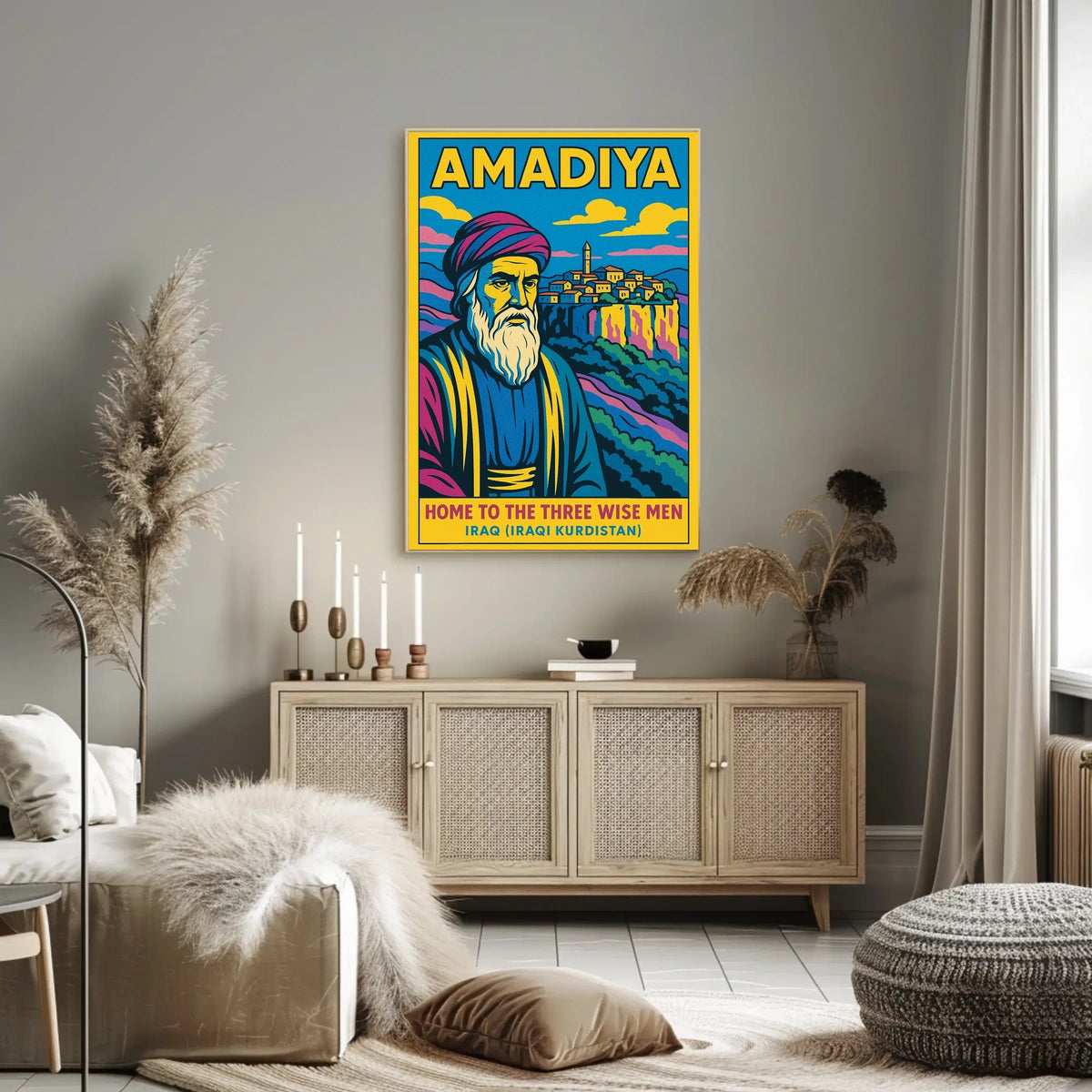 Amadiya Home To The Three Wise Men Poster