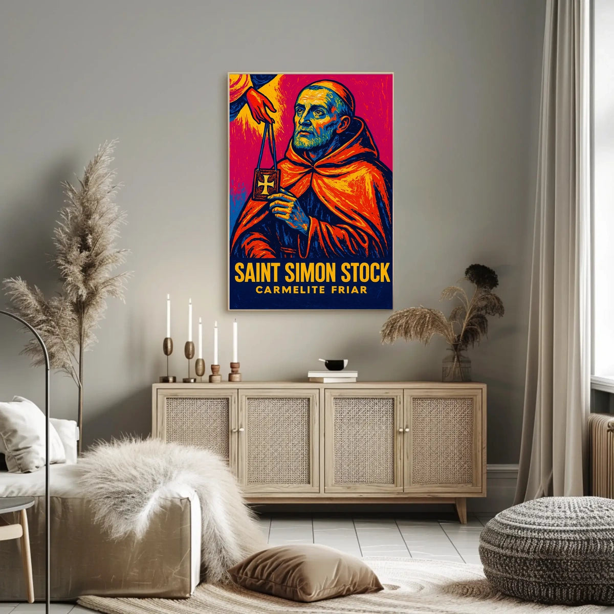 Saint Simon Stock Carmelite Friar Poster
