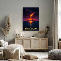 Bora Bora Sunset Poster
