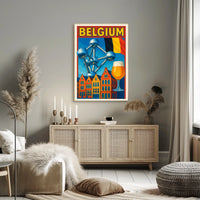 Belgium A Cultural Mosaic Poster