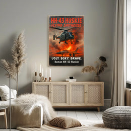 Kaman HH-43 Huskie Ugly. Boxy. Brave Poster